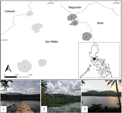 The methane-oxidizing microbial communities of three maar lakes in tropical monsoon Asia